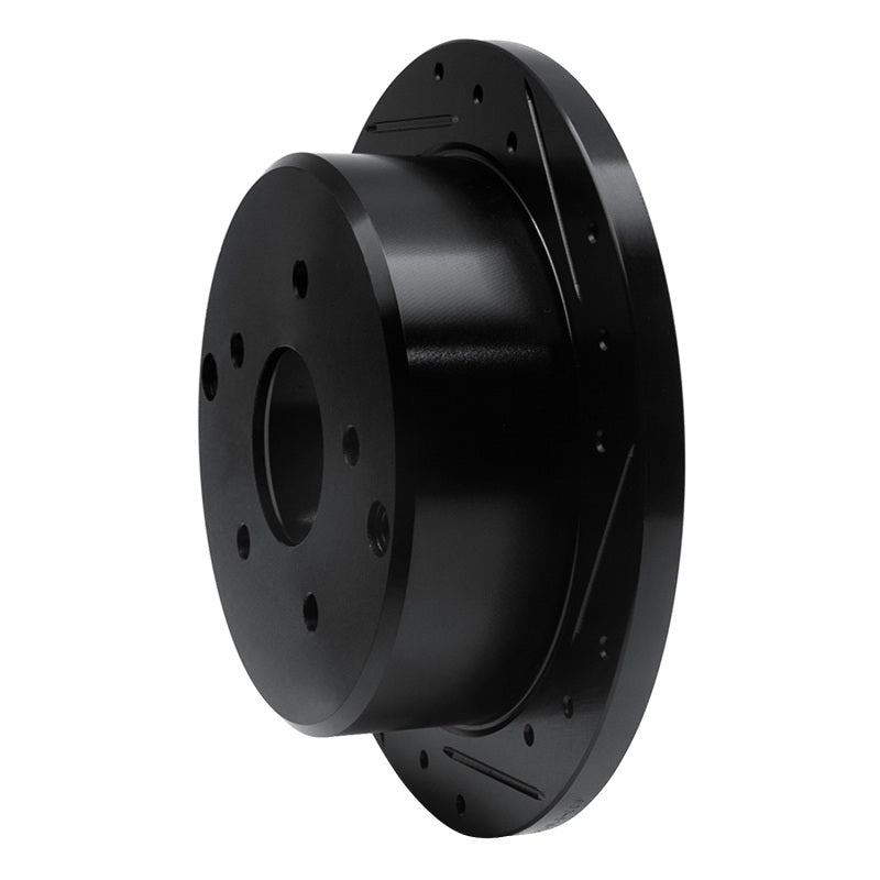 R1 04-04 Pontiac GTO Rear Right Drilled & Slotted Black Brake Rotor