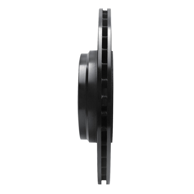 R1 09-19 BMW 750LI Rear Left Drilled & Slotted Black Brake Rotor
