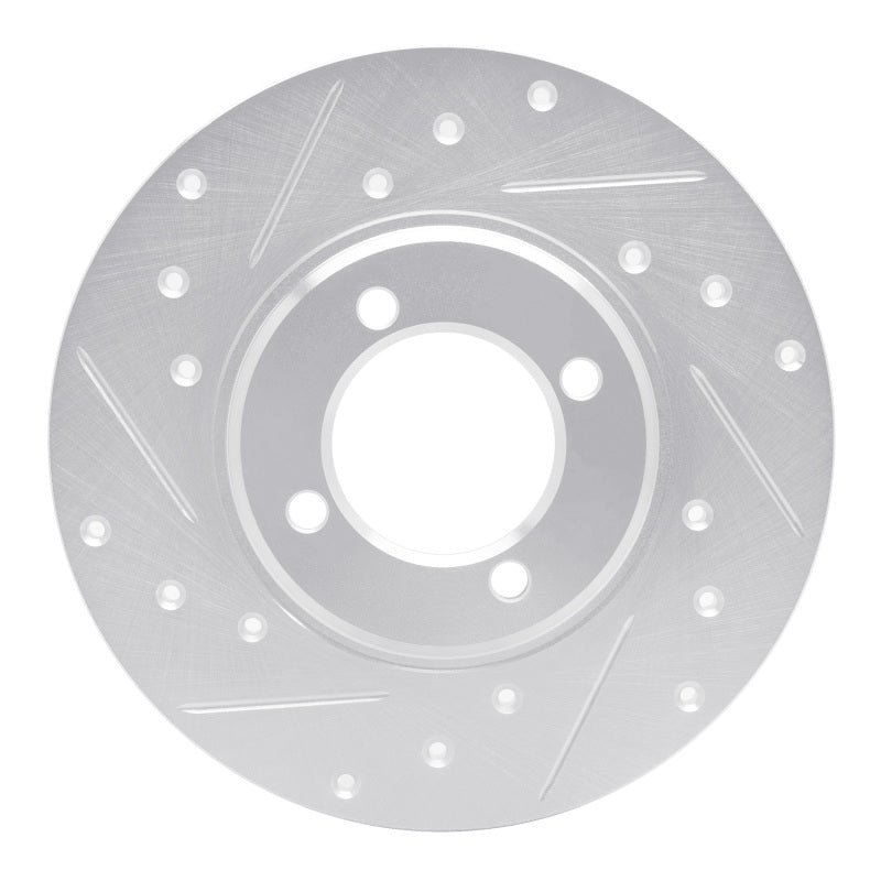 R1 70-79 Toyota Carina Front Left Drilled & Slotted Silver Brake Rotor