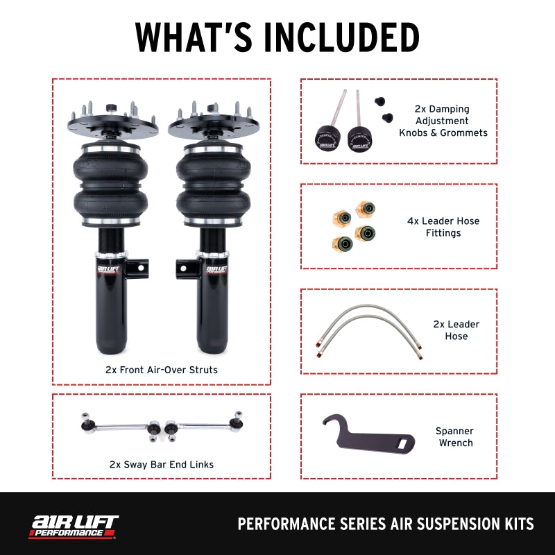 Air Lift Performance 2015-2018 BMW M3 / 15-20 M4 Front Kit (5 Bolt)