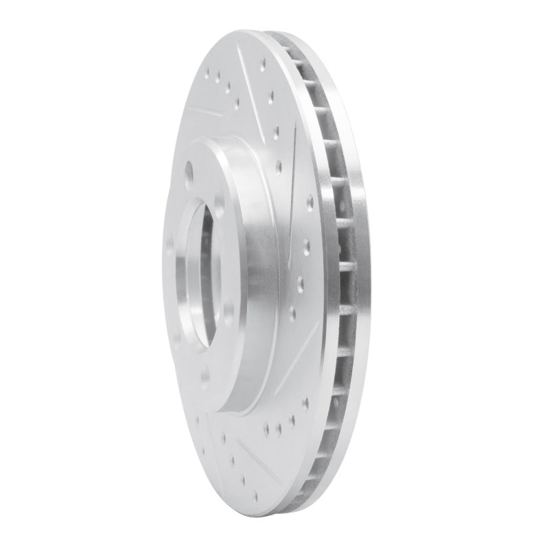 R1 93-98 Toyota T100 Front Right Drilled & Slotted Silver Brake Rotor