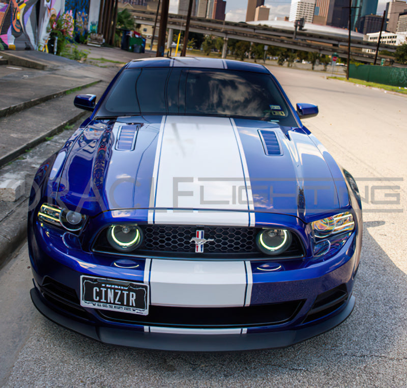 Oracle 13-14 Ford Mustang GT LED Fog Light Halo Kit - Red