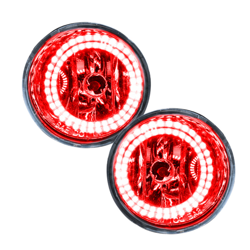 Oracle 04-12 Nissan Titan LED Fog Light Halo Kit - Red