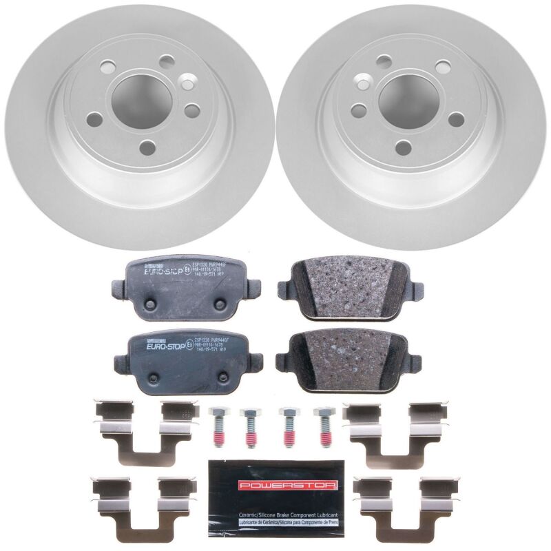Power Stop 07-11 Volvo S80 Rear Euro-Stop Brake Kit
