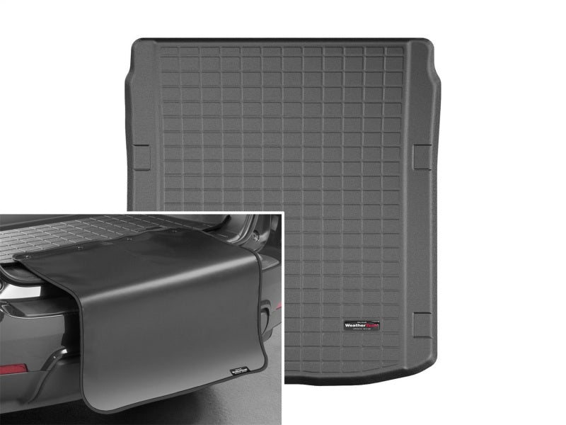 WeatherTech 2019+ Audi A7 Behind 2nd Row Cargo Liner w/ Bumper Protector - Black