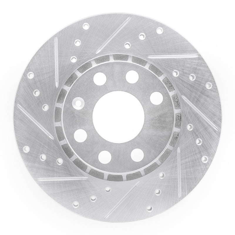 R1 06-10 Fiat Punto (Mexico) Front Left Drilled & Slotted Silver Brake Rotor