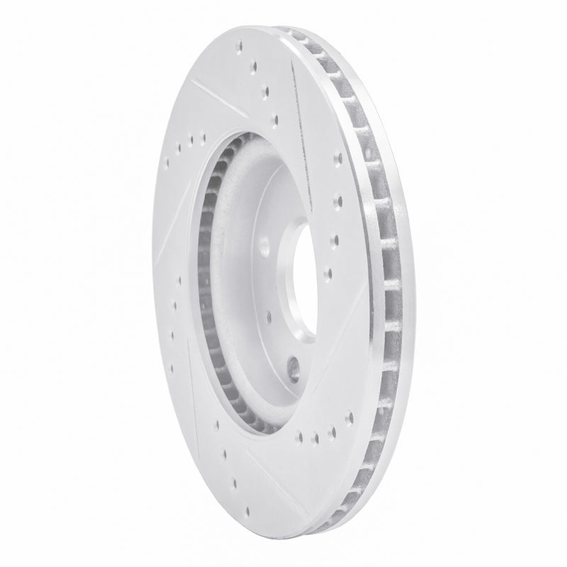 R1 14-20 Peugeot 2008 (Mexico) Rear Left Drilled & Slotted Silver Brake Rotor