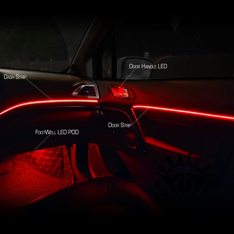 Oracle Lighting Dynamic Colorshift 18 Piece Universal Full LED Interior Dash Board Kit