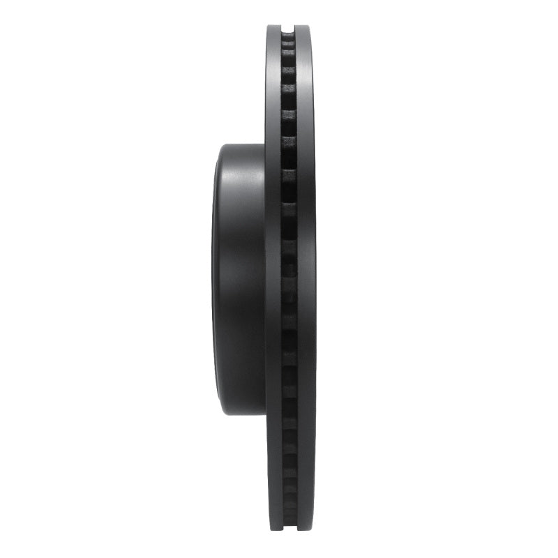 R1 19-25 Ram 1500 Front Left Drilled & Slotted Black Brake Rotor