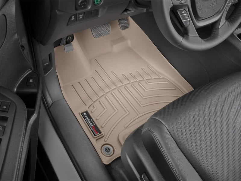 WeatherTech 2017+ Honda Ridgeline Front FloorLiner - Tan