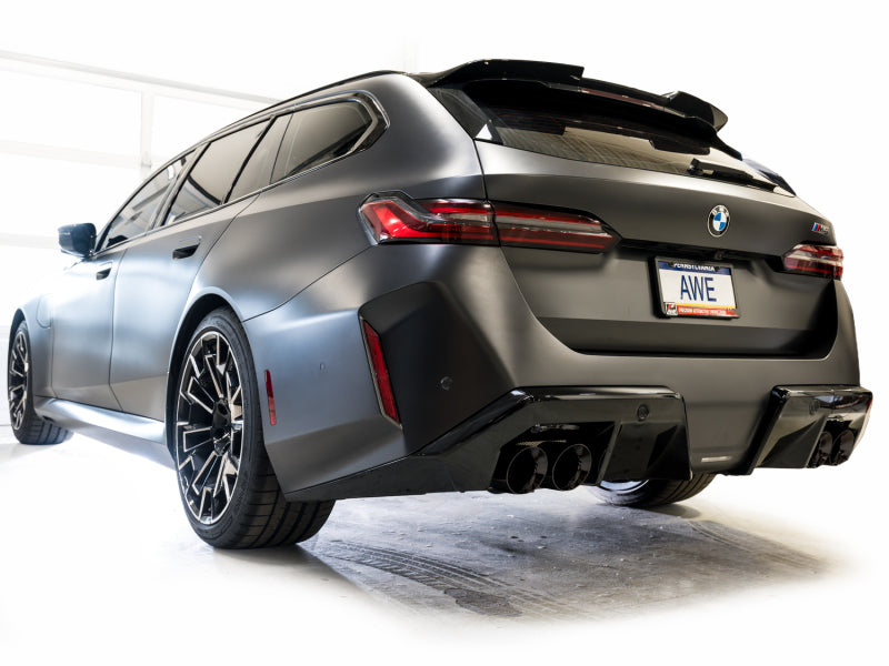 AWE Tuning BMW G90/G99 M5 Track Edition Cat-Back Exhaust - Diamond Black Tips