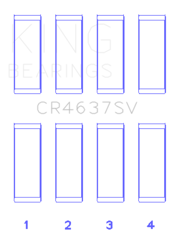 King Engine Bearings Audi BYT/CDNC/CCZD/CPSA (Size 0.50) Connecting Rod Bearing Set
