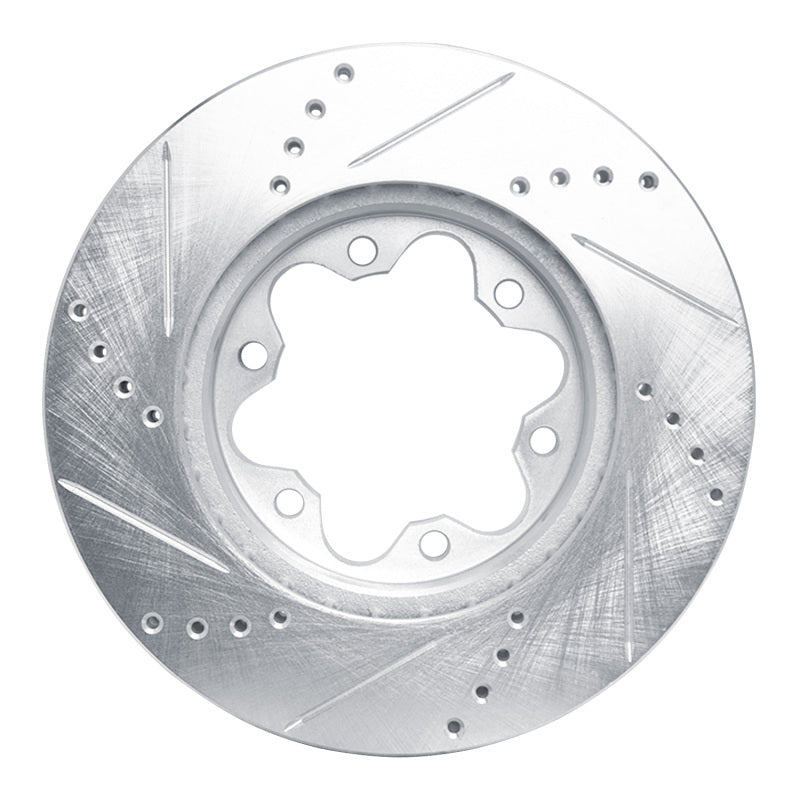 R1 2006-2019 Toyota HiAce (Mexico) Front Right Drilled & Slotted Silver Brake Rotor