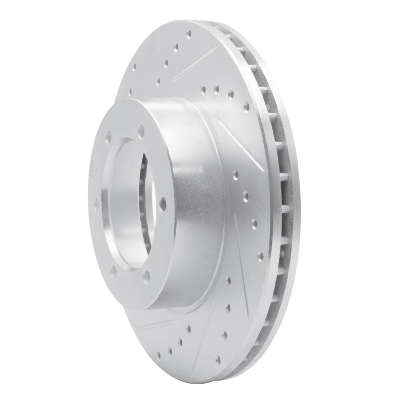 R1 91-98 Toyota T100 Front Left Drilled & Slotted Silver Brake Rotor
