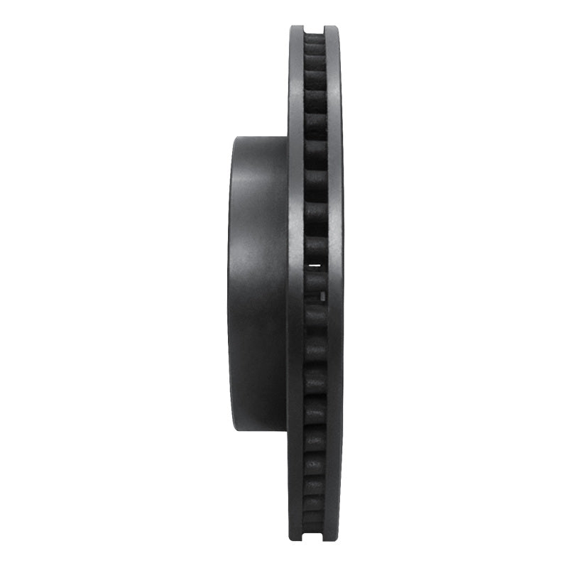 R1 03-03 Dodge Durango Front Left Drilled & Slotted Black Brake Rotor