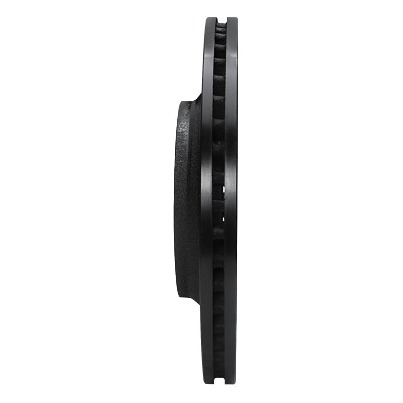 R1 87-93 Saab 900 Front Right Drilled & Slotted Black Brake Rotor