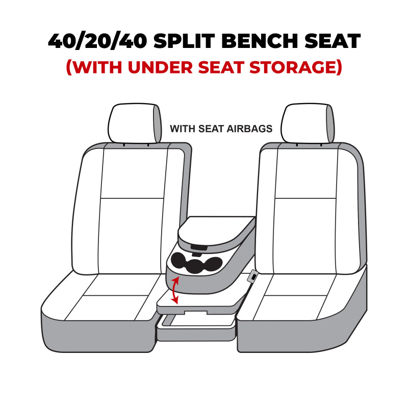 Covercraft 13-16 Dodge Ram Polycotton SeatSaver Custom Front Row Seat Covers - Charcoal