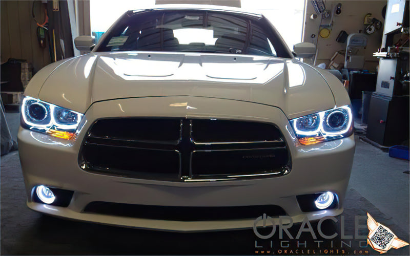 Oracle 11-12 Dodge Charger LED Fog Light Halo Kit - Blue