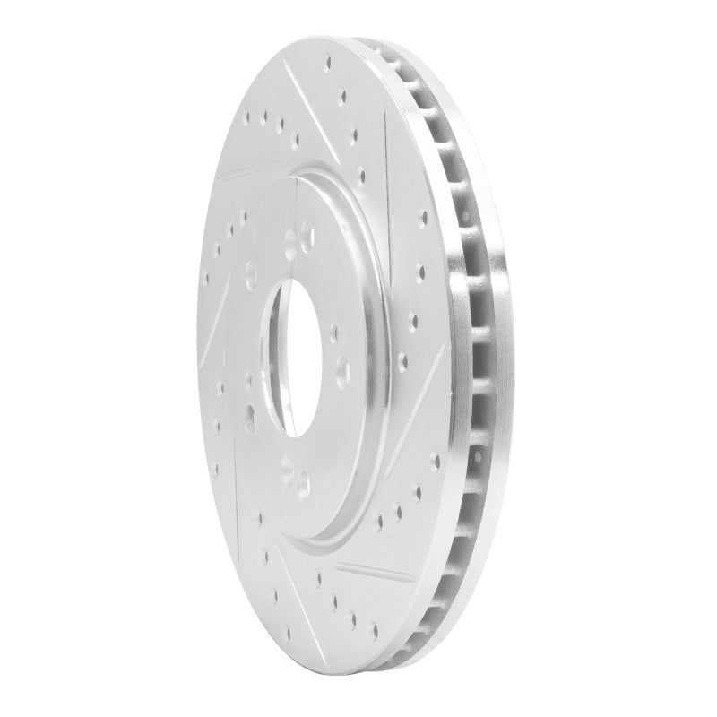 R1 91-96 Acura NSX Front Right Drilled & Slotted Silver Brake Rotor
