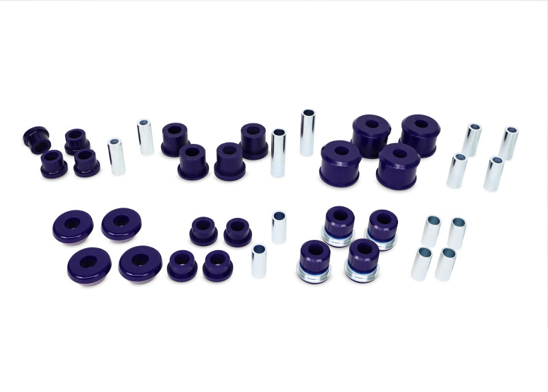 SuperPro 90-97 Mitsubishi Montero LS Control Arm & Trailing Arm Bushing Kit - (65mm Trailing Arm)