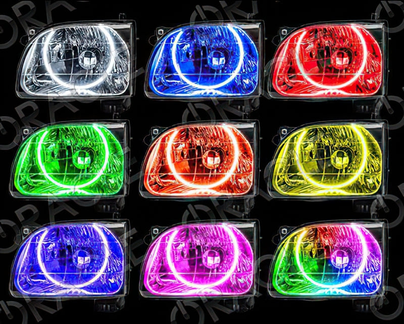 Oracle 01-04 Toyota Tacoma LED Headlight Halo Kit - Red