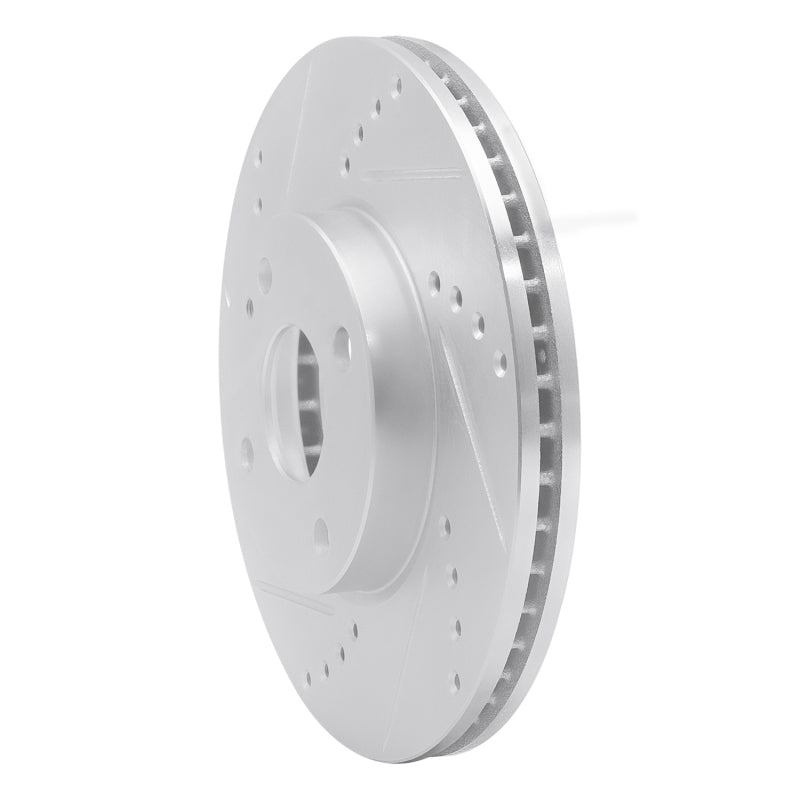 R1 16-25 Mazda 2 (Mexico) Front Left Drilled & Slotted Silver Brake Rotor