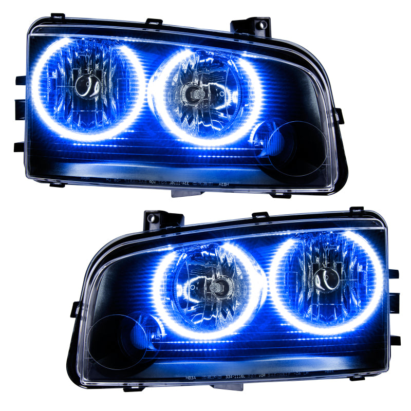 Oracle 05-10 Dodge Charger LED Headlight Halo Kit - Blue