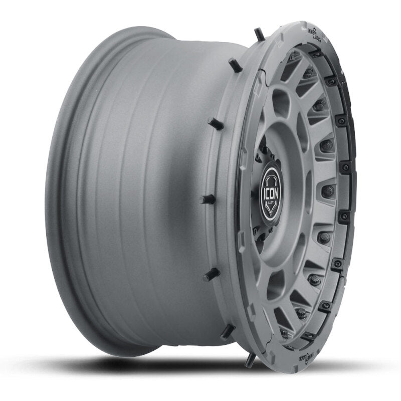ICON Hammer Pro - 17x8.5 / 5x5 / -6MM / 4.5in BS - Charcoal