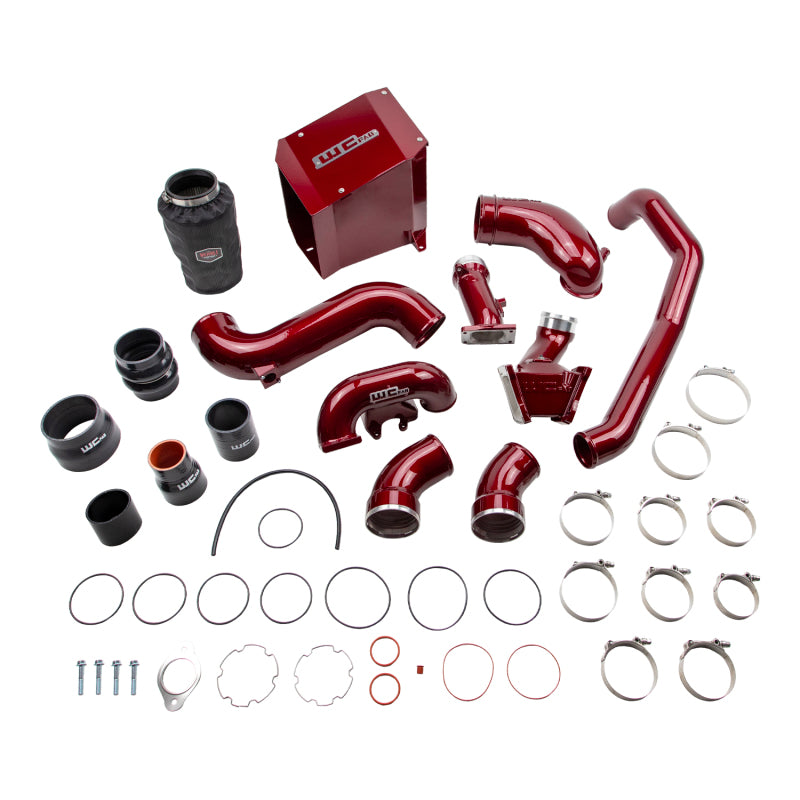 Wehrli 06-07 Chevrolet Duramax 6.6L LBZ Stage 2 High Flow Intake Bundle Kit - WCFab Red