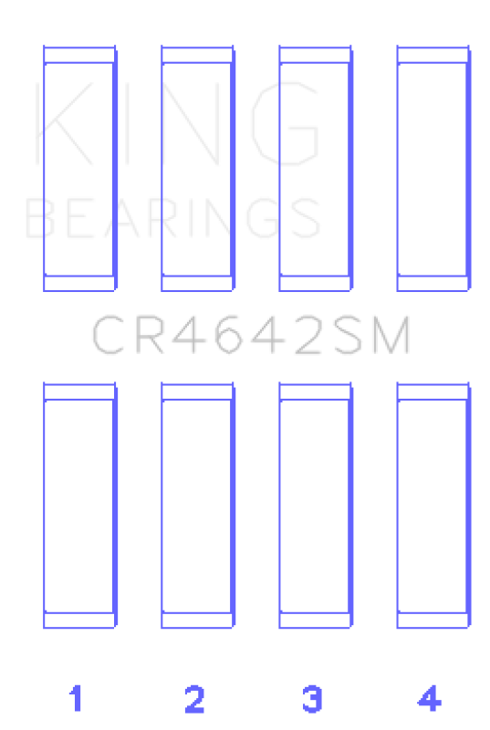 King Engine Bearings Toyota 1/2NR-FE (Size STD) Rod Bearing Set