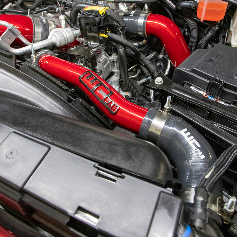 Wehrli 2020-2024 Chevrolet 6.6L L5P Duramax Upper Coolant Pipe - WCFab Red