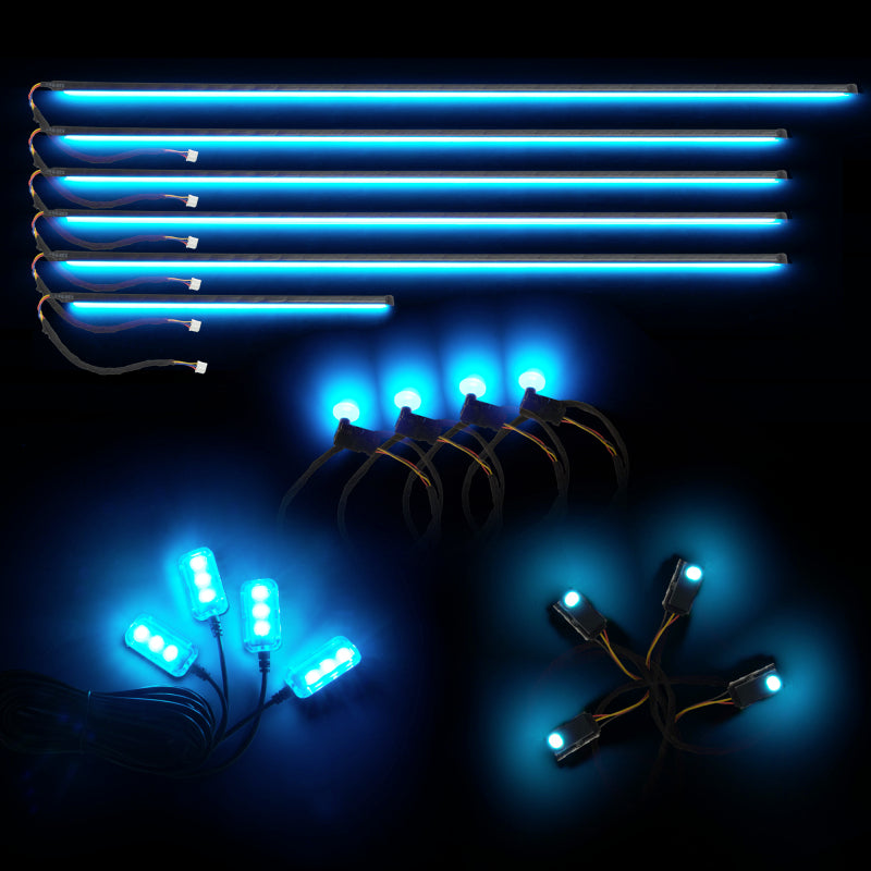 Oracle Lighting Dynamic Colorshift 18 Piece Universal Full LED Interior Dash Board Kit
