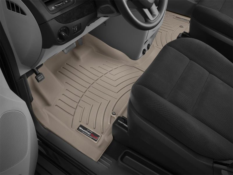 WeatherTech 11+ Chrysler Town & Country (excl Super Console) Front FloorLiner - Tan