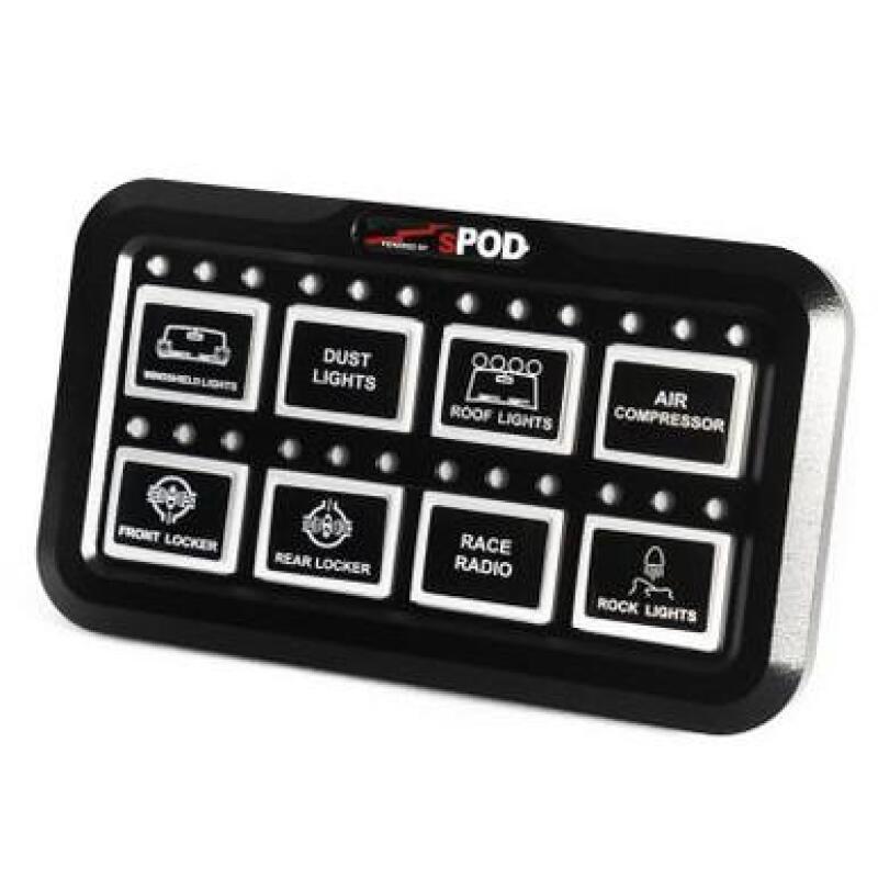 sPOD 8 Circuit Systems Add On HD Switch Panel