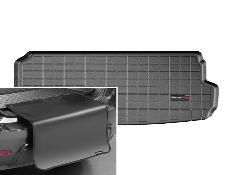 WeatherTech 2017+ Audi Q7 Cargo Liner w/ Bumper Protector - Black