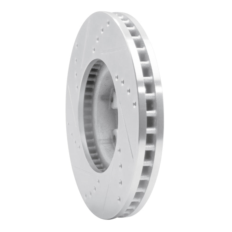 R1 89-93 Toyota Pickup Front Right Drilled & Slotted Silver Brake Rotor