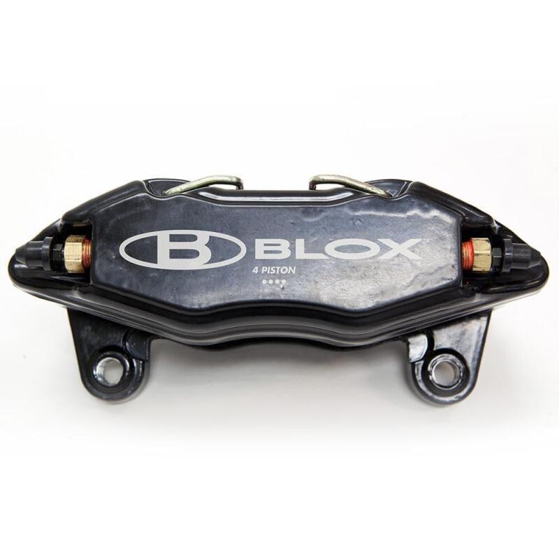 BLOX Racing Forged 4 Piston Calipers and Pads (Fits Honda/Acura 262mm Rotors)