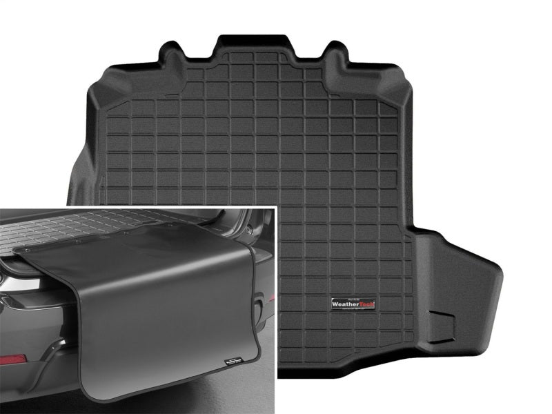 WeatherTech 2017+ Mercedes-Benz C-Class Cabriolet Cargo Liner w/ Bumper Protector - Black