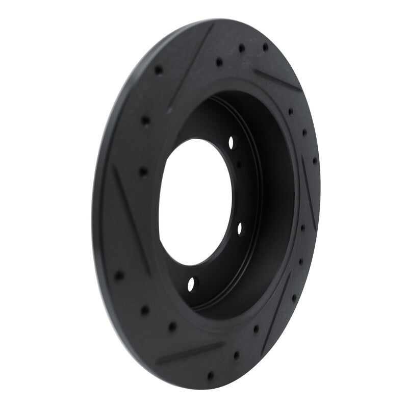 R1 83-98 Chevrolet Tracker Front Right Drilled & Slotted Black Brake Rotor