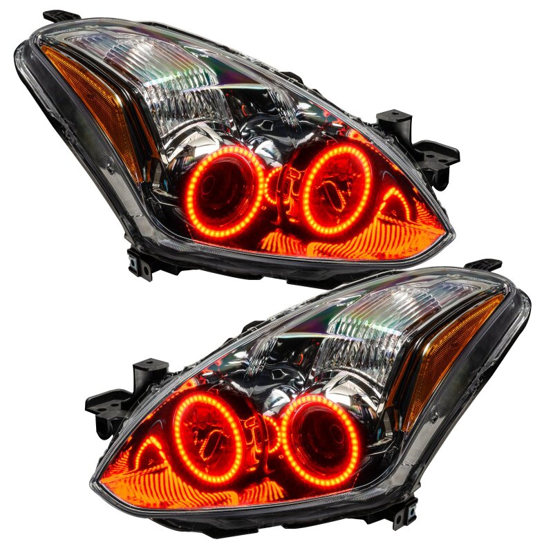 Oracle 10-12 Nissan Altima Coupe LED Headlight Halo Kit - Red