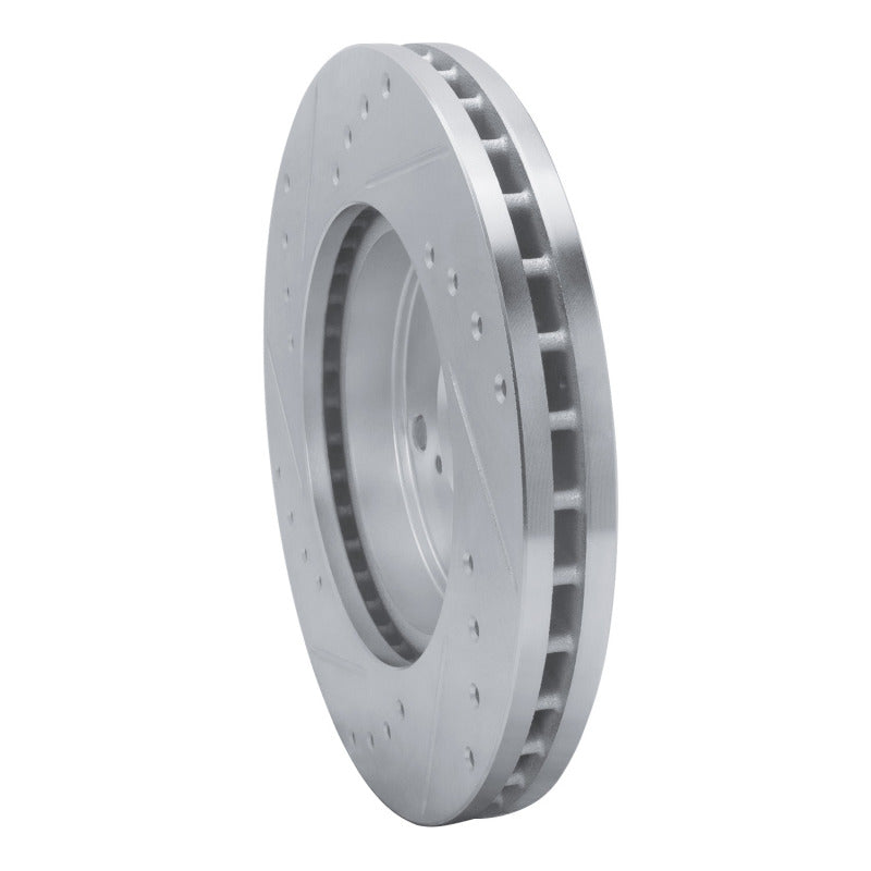 R1 92-95 Toyota MR2 Front Right Drilled & Slotted Silver Brake Rotor