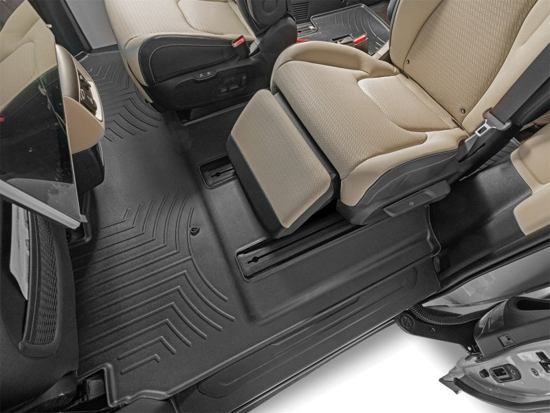 WeatherTech 25-26 Hyundai Carnival Hybrid 2nd & 3rd Row Rear FloorLiner - Black