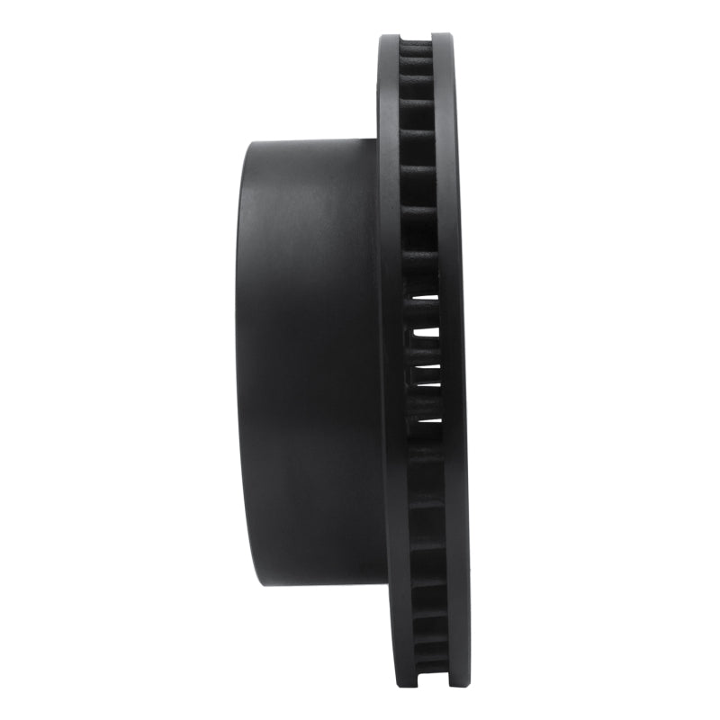 R1 00-02 Dodge Ram 3500 Front Left Drilled & Slotted Black Brake Rotor