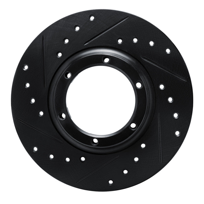 R1 71-83 Renault R15 Front Left Rear Left Drilled & Slotted Black Brake Rotor