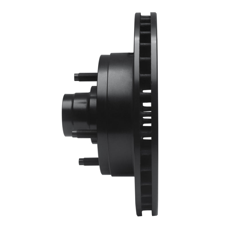 R1 73-93 Ford E-100 Econoline Front Right Drilled & Slotted Black Brake Rotor