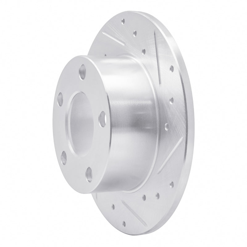 R1 92-05 Audi A6 (Mexico) Rear Right Drilled & Slotted Silver Brake Rotor