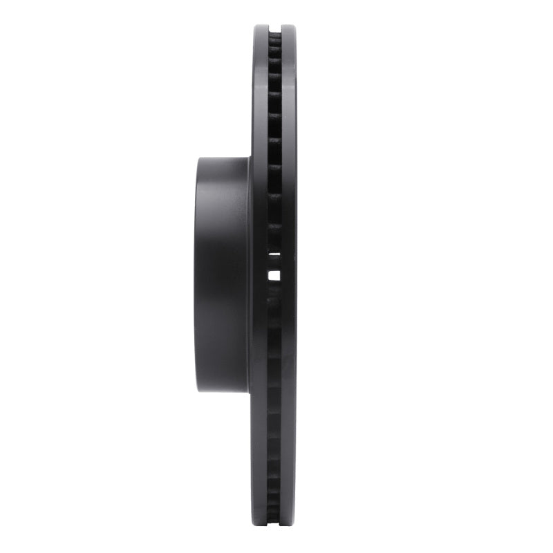 R1 04-25 Scion FR-S Front Left Drilled & Slotted Black Brake Rotor