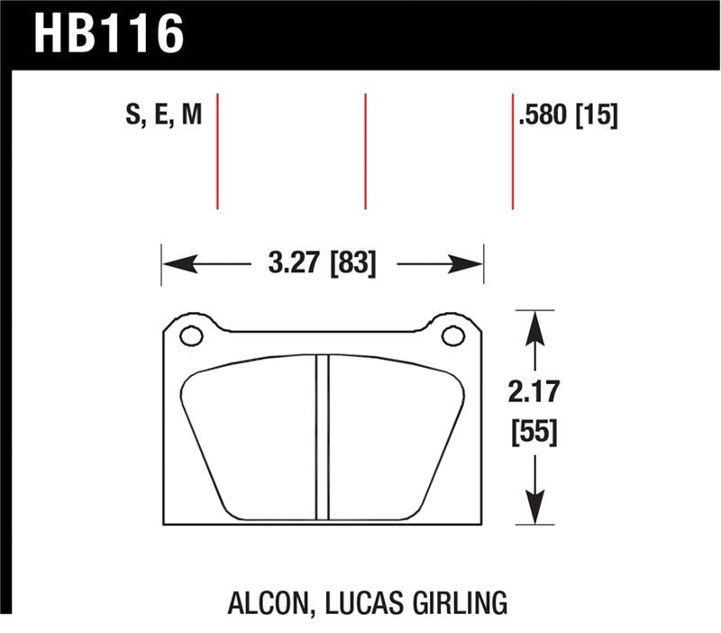 Hawk Blue 9012 Motorsports Race Pads