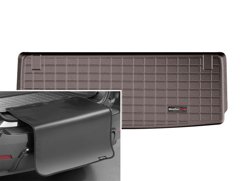 WeatherTech 2011+ Infiniti QX80/QZ56 Cargo Liners With Bumper Protector - Cocoa
