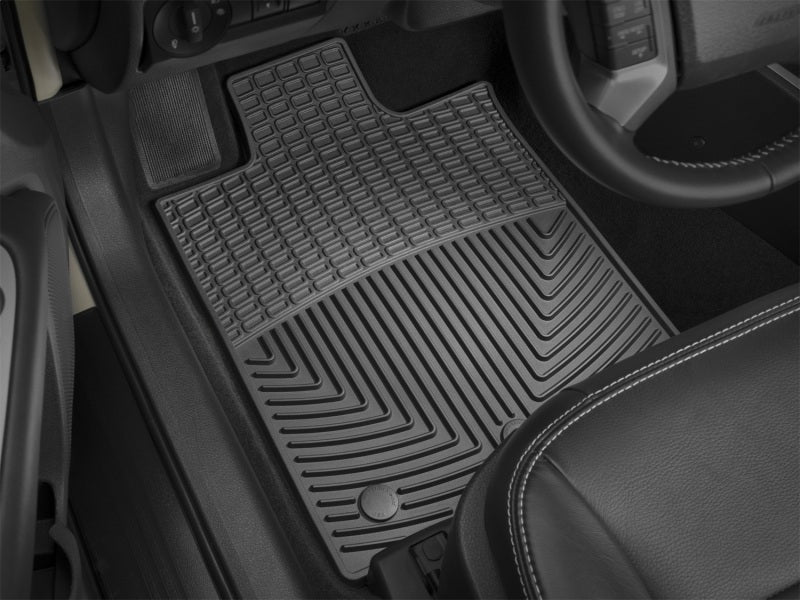 WeatherTech 10+ Lincoln MKZ Front Rubber Mats - Black
